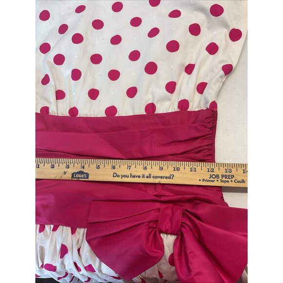 VTG 50’s Patty O’Neil Pink Polka dot Dress size 6 rockabilly pin up party - Picture 10 of 15